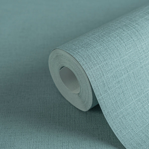 High-Quality Non-Woven Wallpaper Blue Solid Color