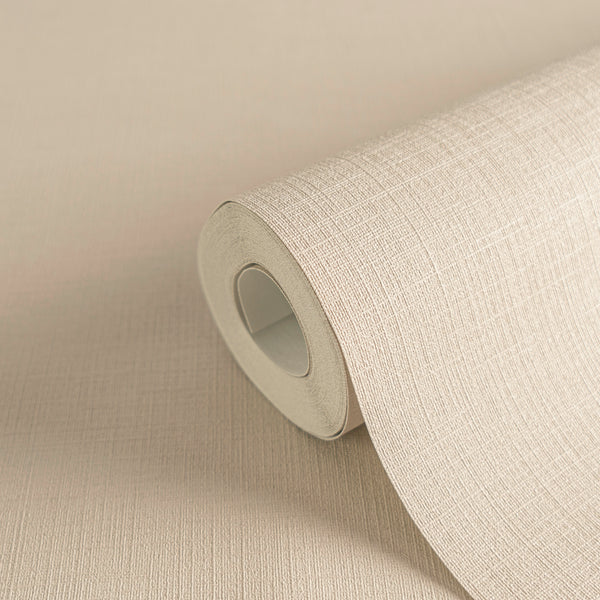 High-Quality Non-Woven Wallpaper Beige Plain Wallpaper