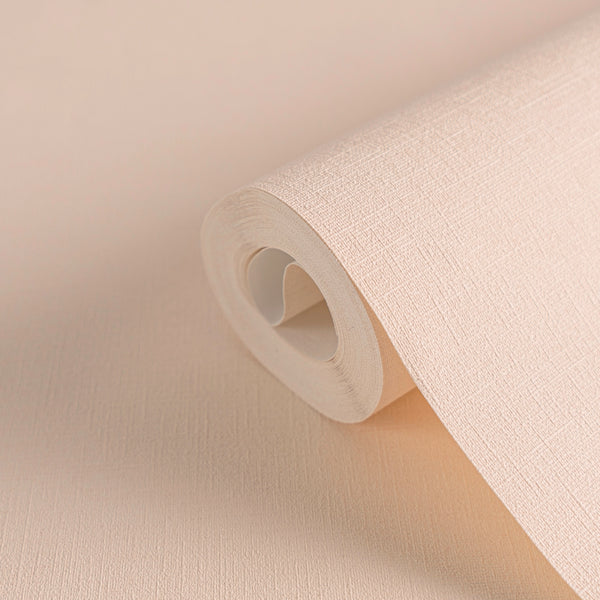 High-Quality Non-Woven Wallpaper Beige Solid Color