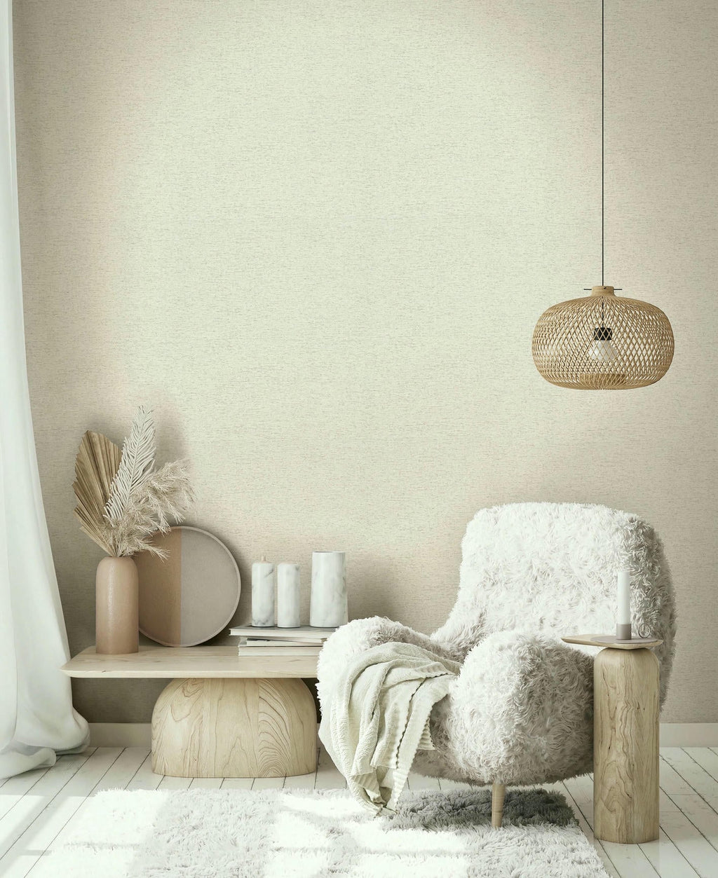 Vliestapete beige struktur