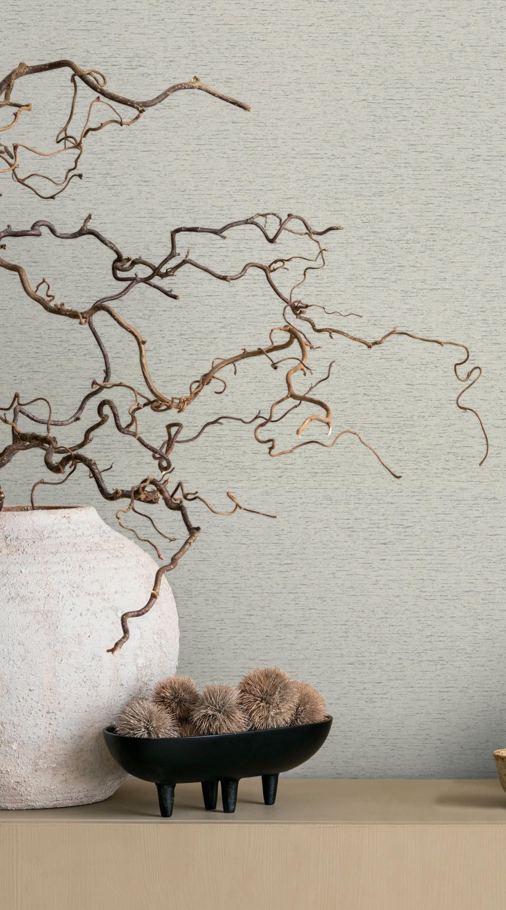 Vliestapete grau, beige struktur