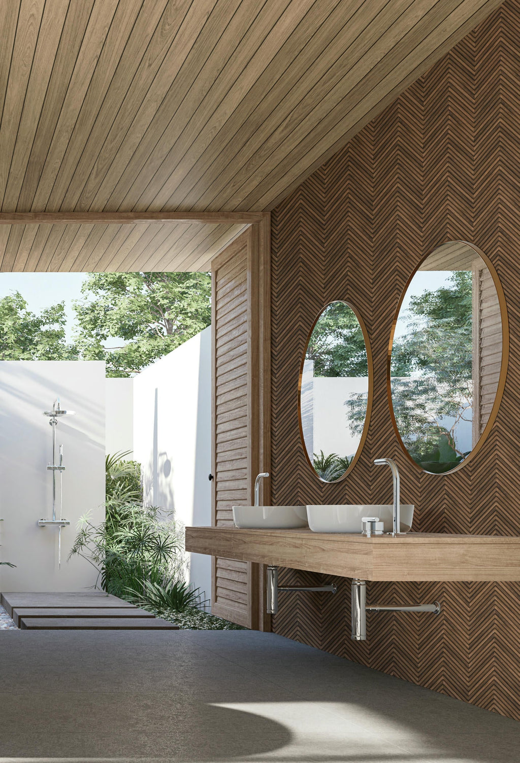 Vliestapete braun holzoptik