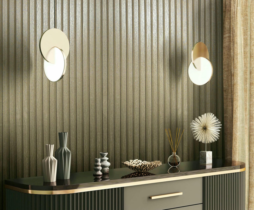 Vliestapete gold modern