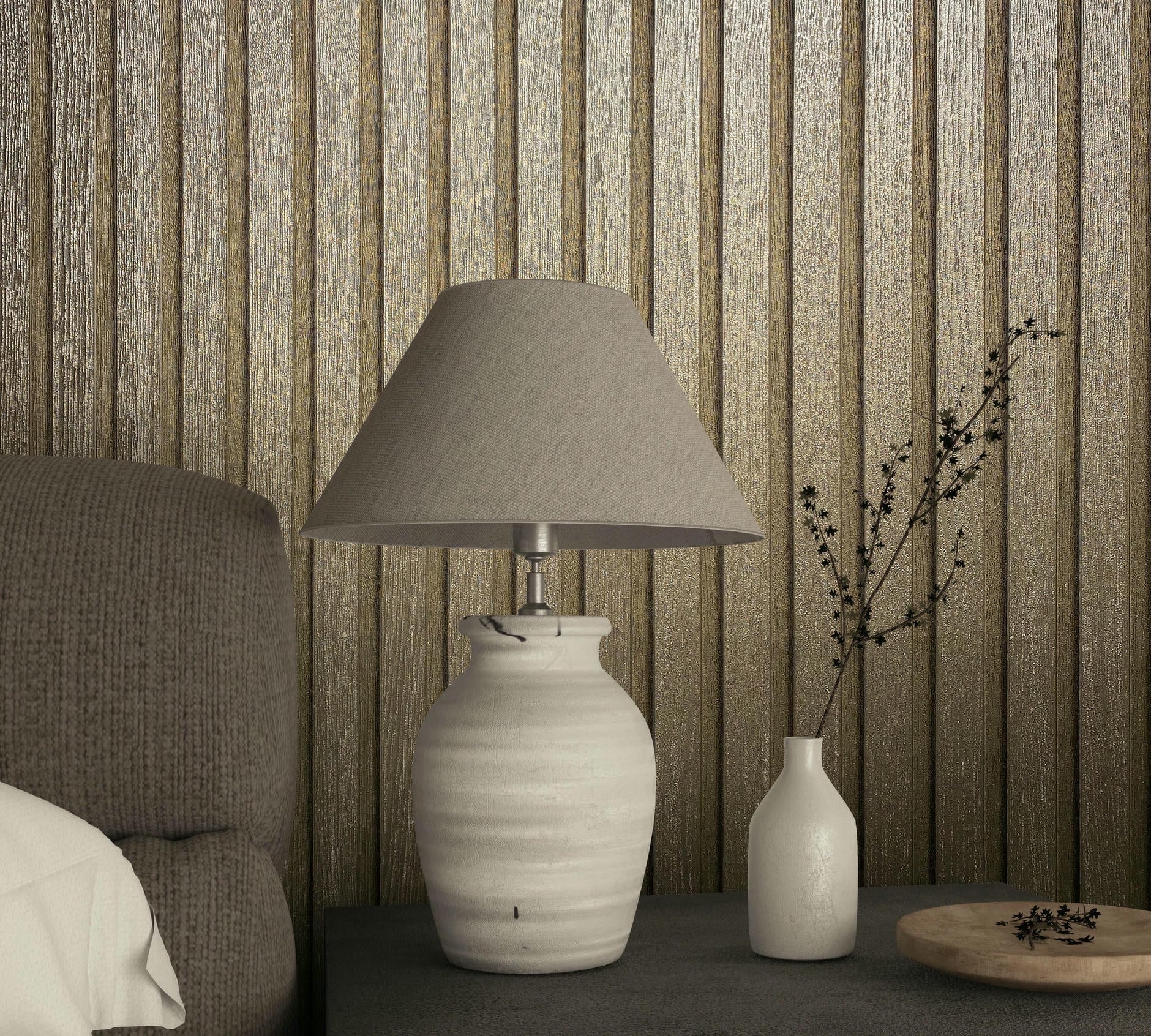 Vliestapete gold modern