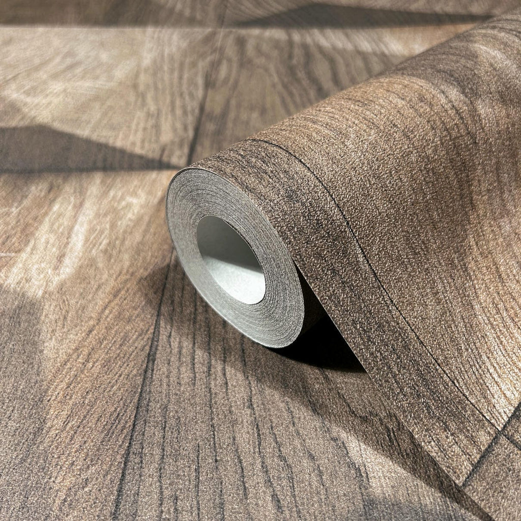 Vliestapete braun holzoptik