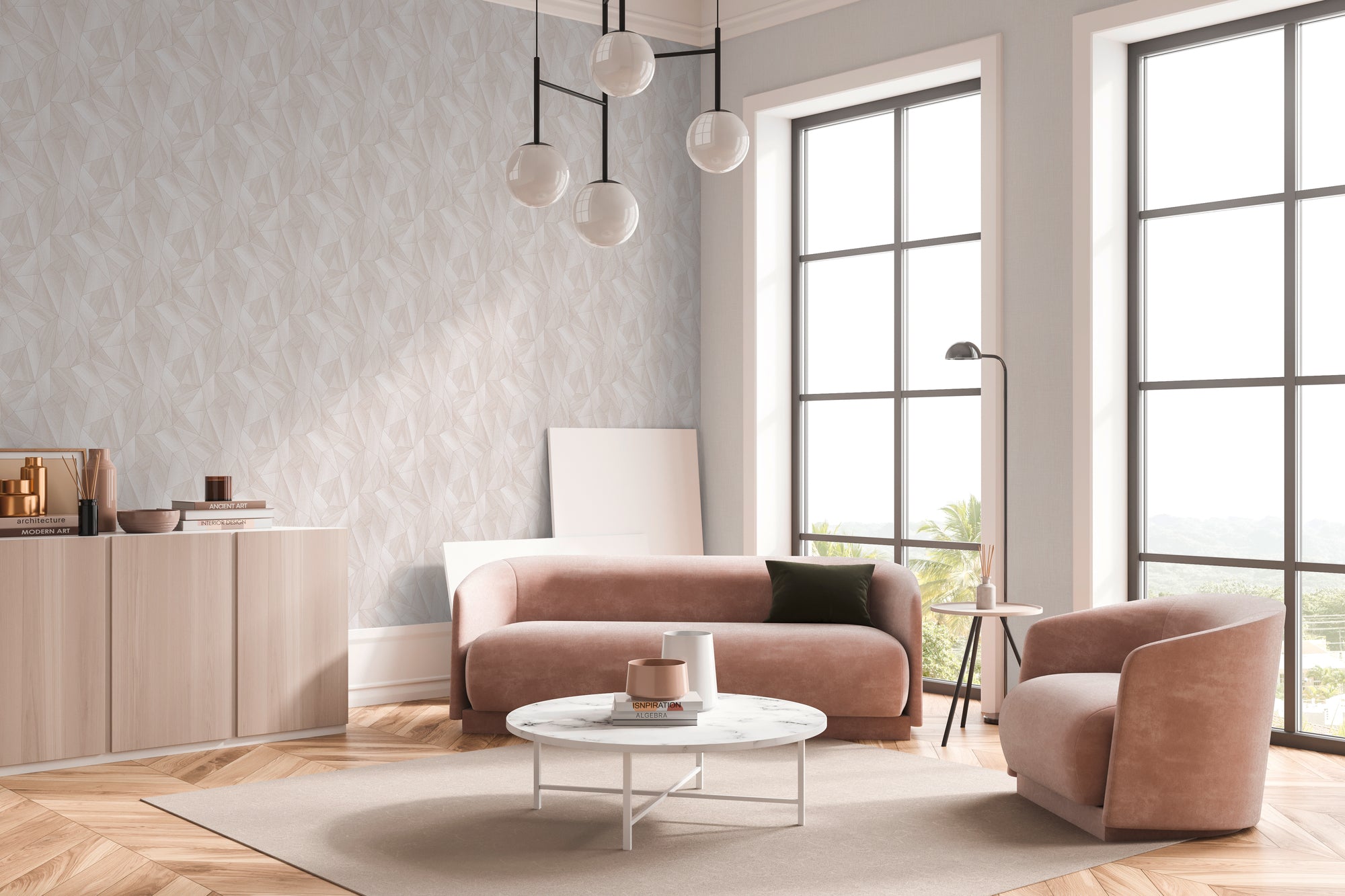 Hochwertige  Tapete aus der Kollektion Daniel Hechter 7 in Beige