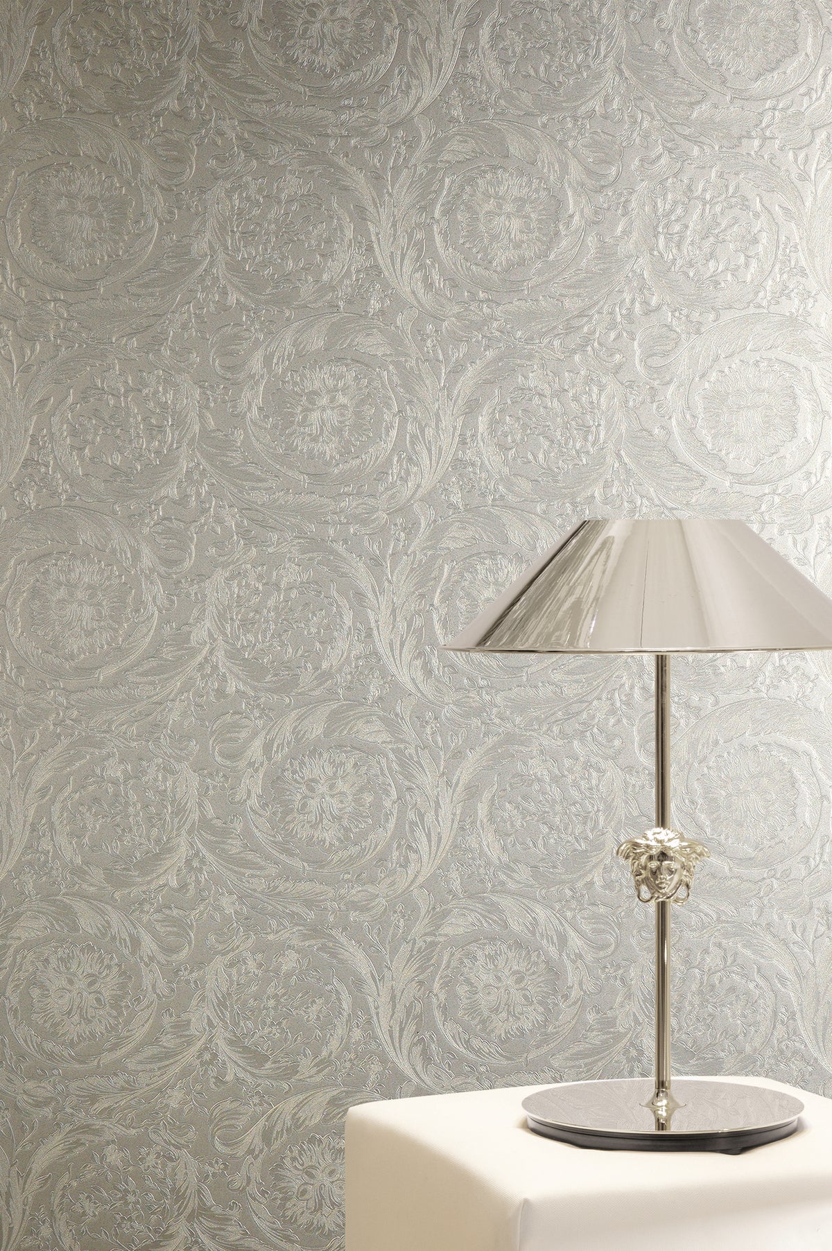 Versace 6-Vliestapete Vinyltapete Grau Floral