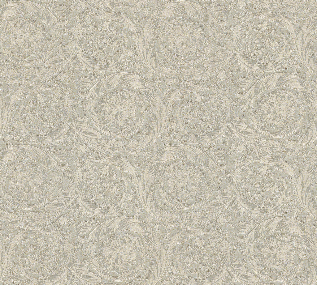 Versace 6-Vliestapete Vinyltapete Grau Floral