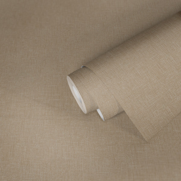 Hochwertige Vliestapete Beige Unitapete