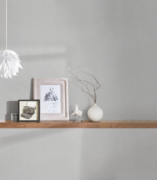 High-Quality Non-Woven Wallpaper Grey Plain Wallpaper