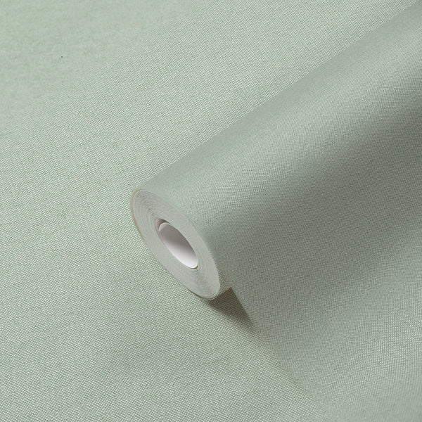 High-Quality Non-Woven Wallpaper Green Plain Wallpaper
