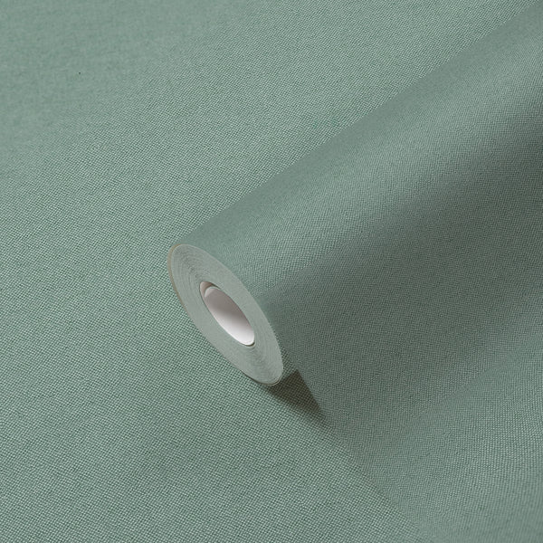 High-Quality Non-Woven Wallpaper Green Plain Wallpaper