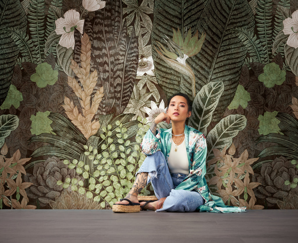 Hochwertige  Tapete aus der Kollektion The Wall in Grün