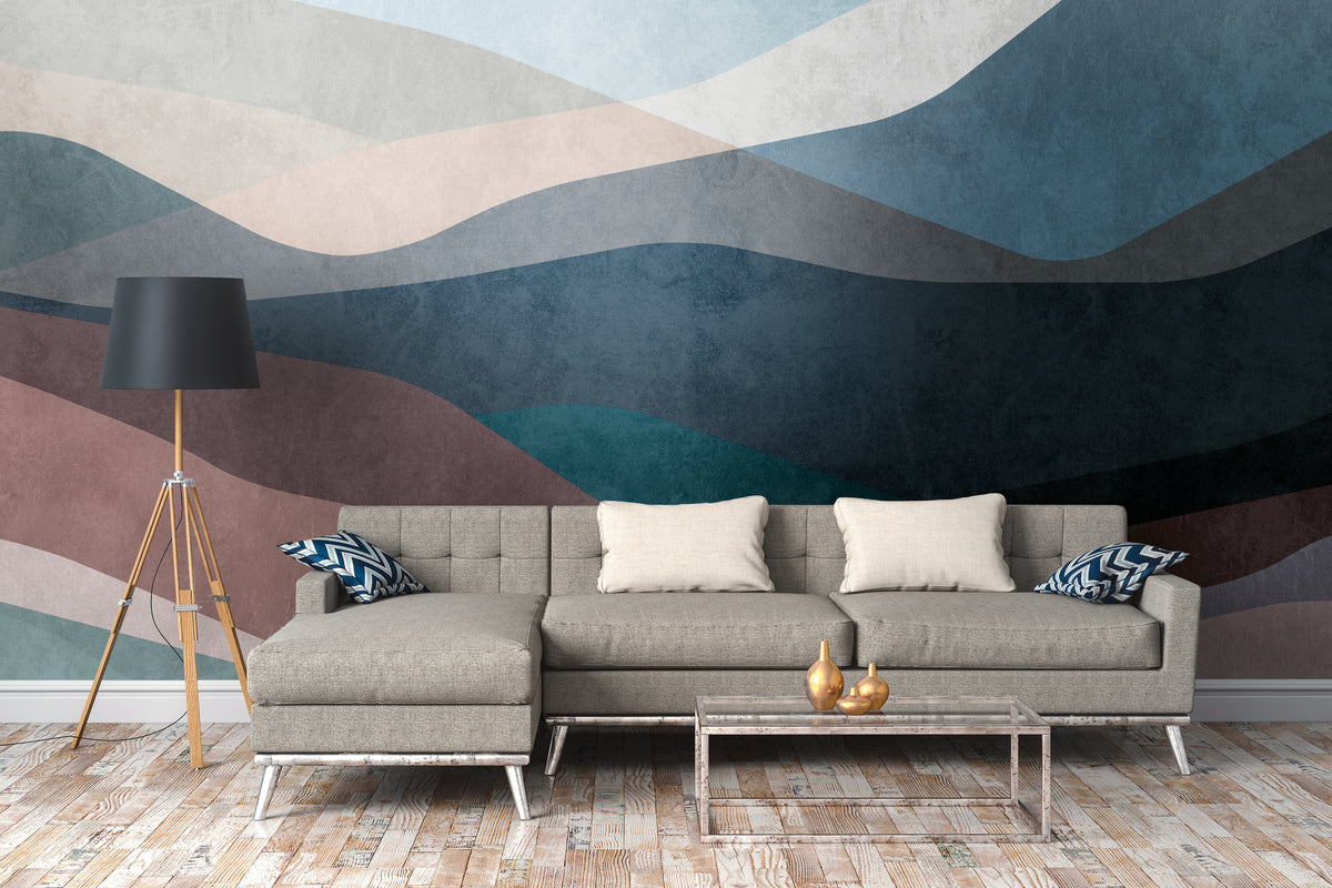 High-Quality Photo Wallpaper Blue Abstract