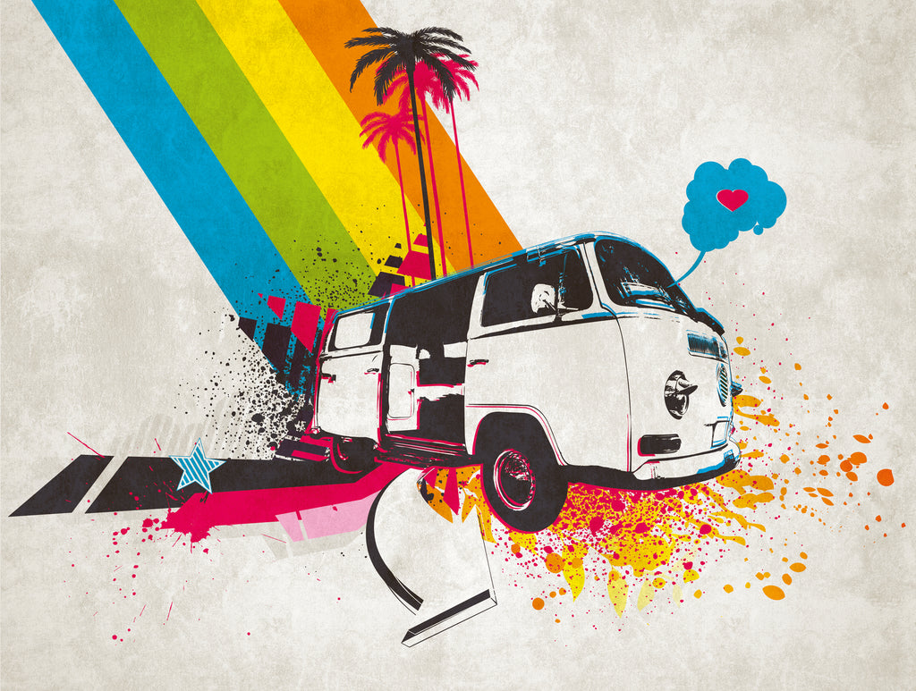 Hochwertige  Tapete aus der Kollektion The Wall in Bunt