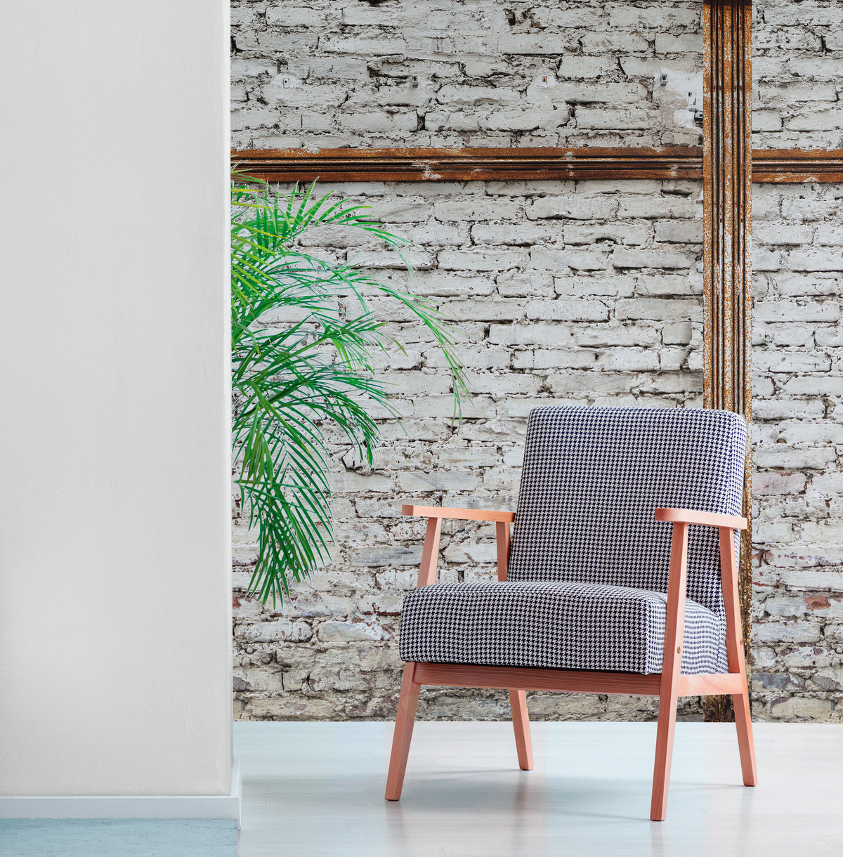 Hochwertige Fototapete Weis Steinoptik