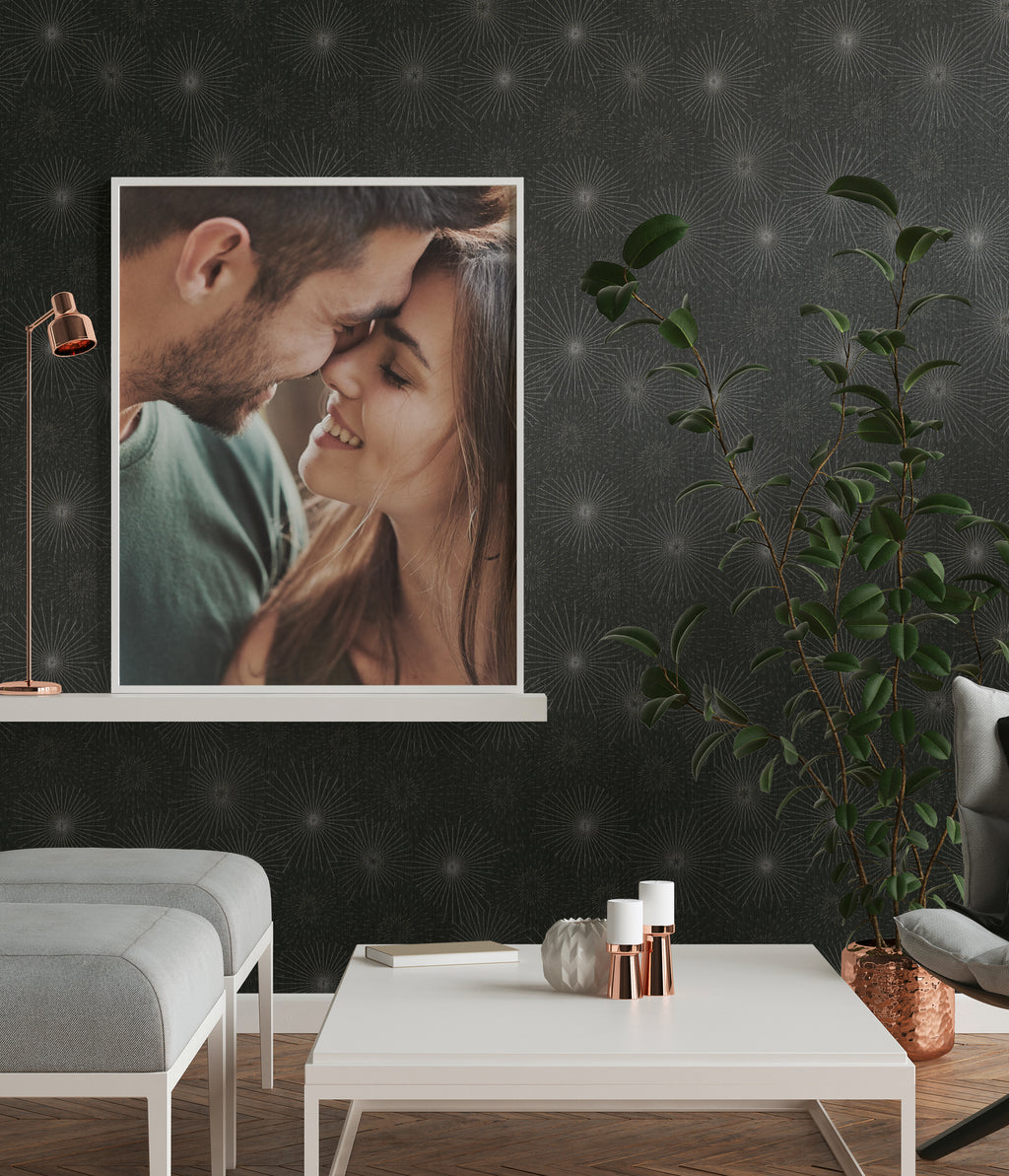 Hochwertige Tapete aus der Kollektion THE BoS in Schwarz