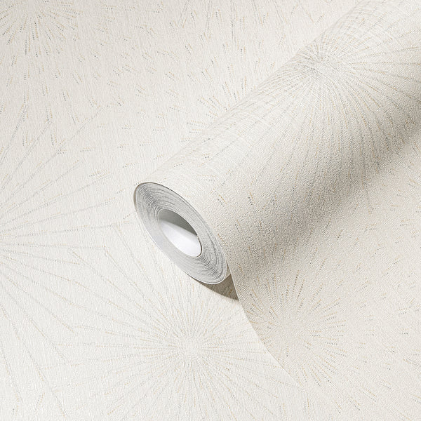 Papel pintado de alta calidad de la colección THE BoS en color crema. 