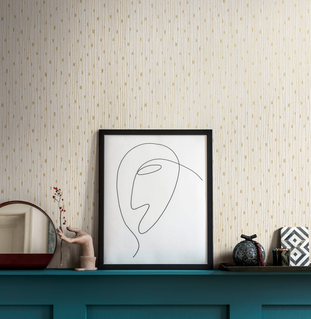 Hochwertige Tapete aus der Kollektion THE BoS in Creme