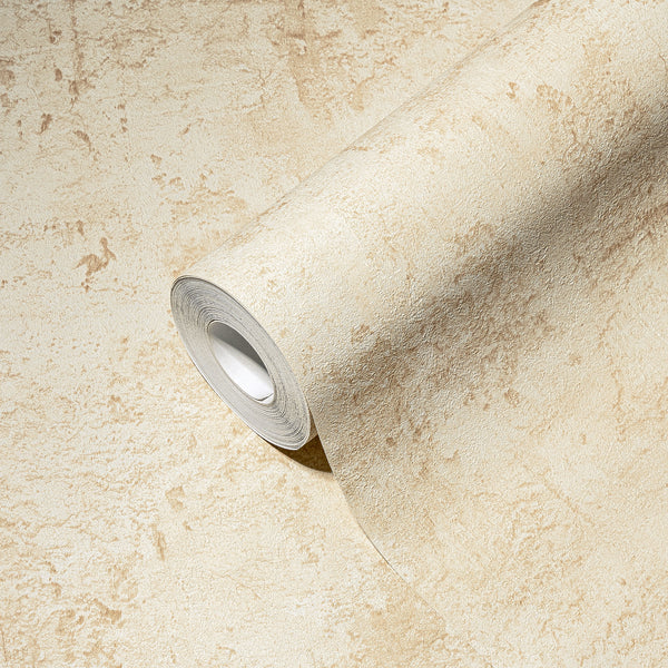 Hochwertige Vliestapete Beige Steinoptik
