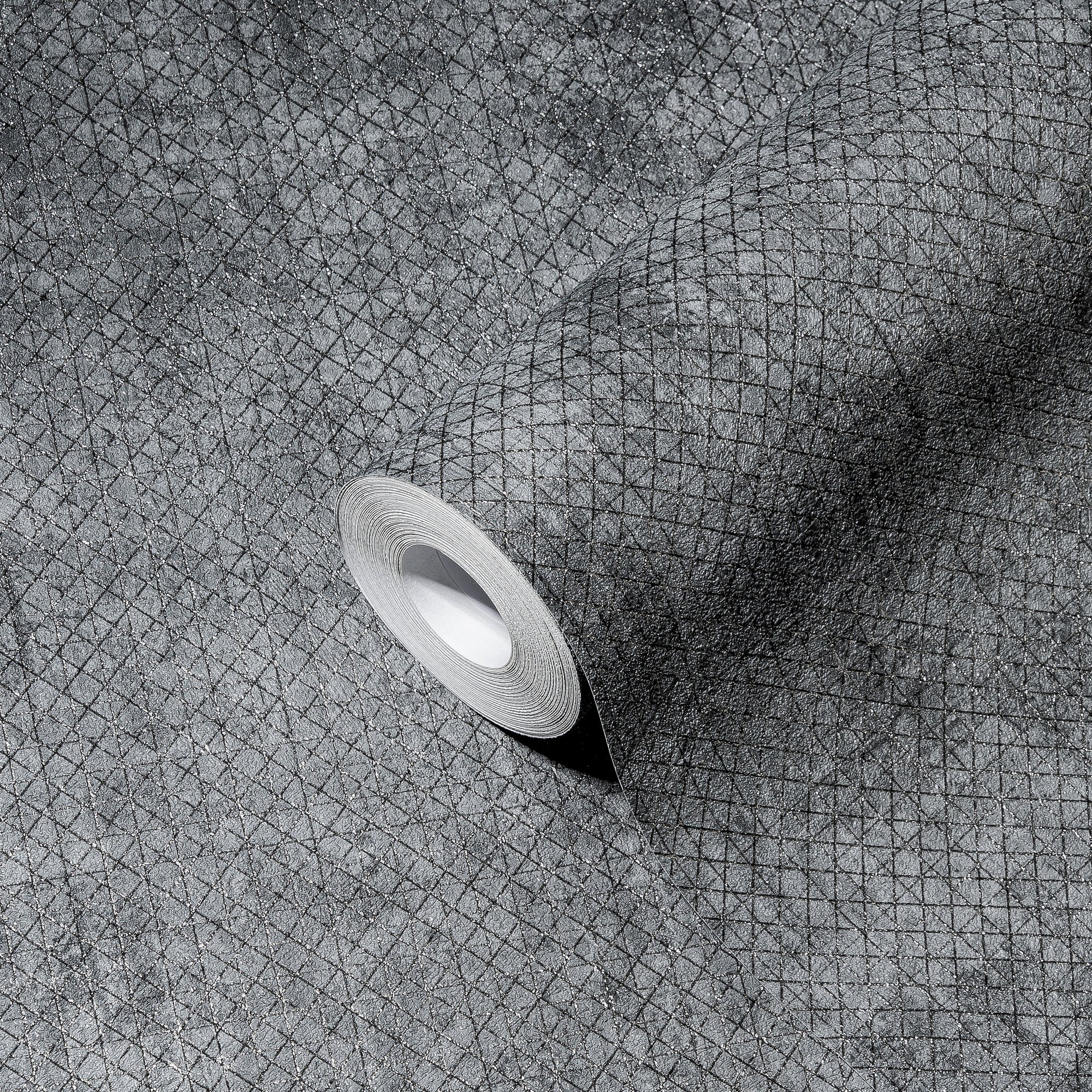 Hochwertige Tapete aus der Kollektion THE BoS in Anthrazit