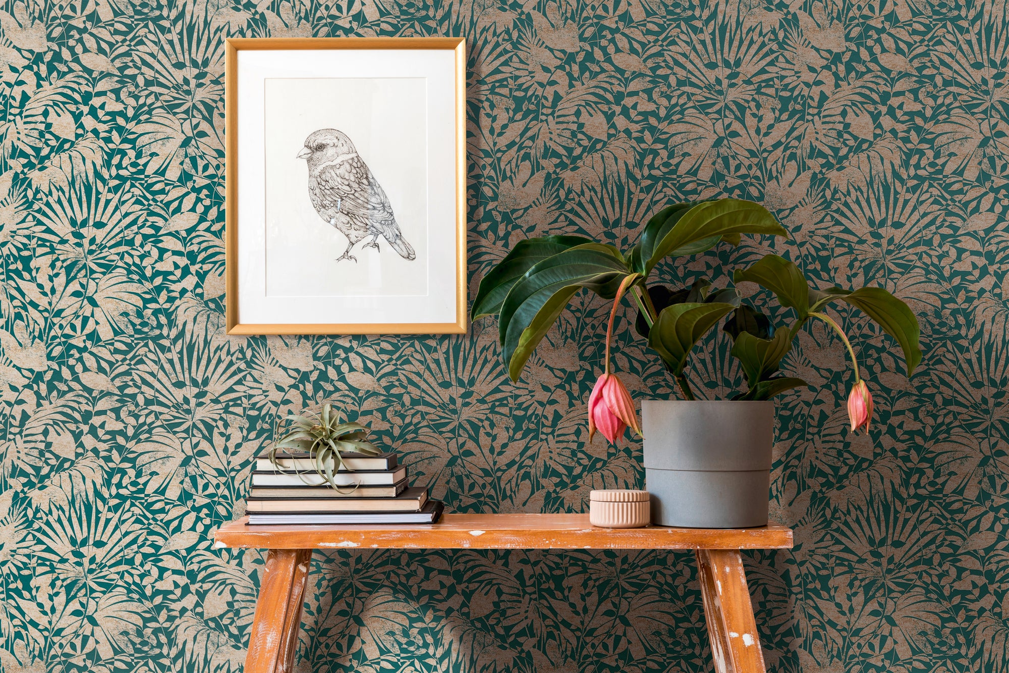 Hochwertige Tapete aus der Kollektion THE BoS in Grün