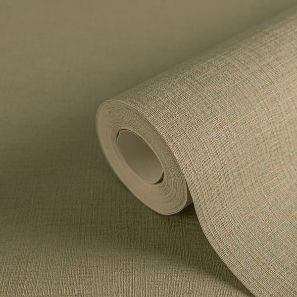 High-Quality Non-Woven Green Plain Wallpaper