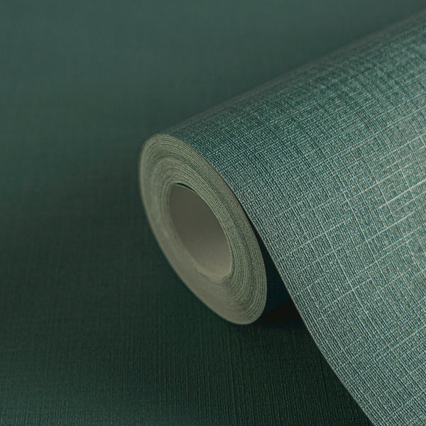 High-Quality Non-Woven Wallpaper Green Plain Wallpaper
