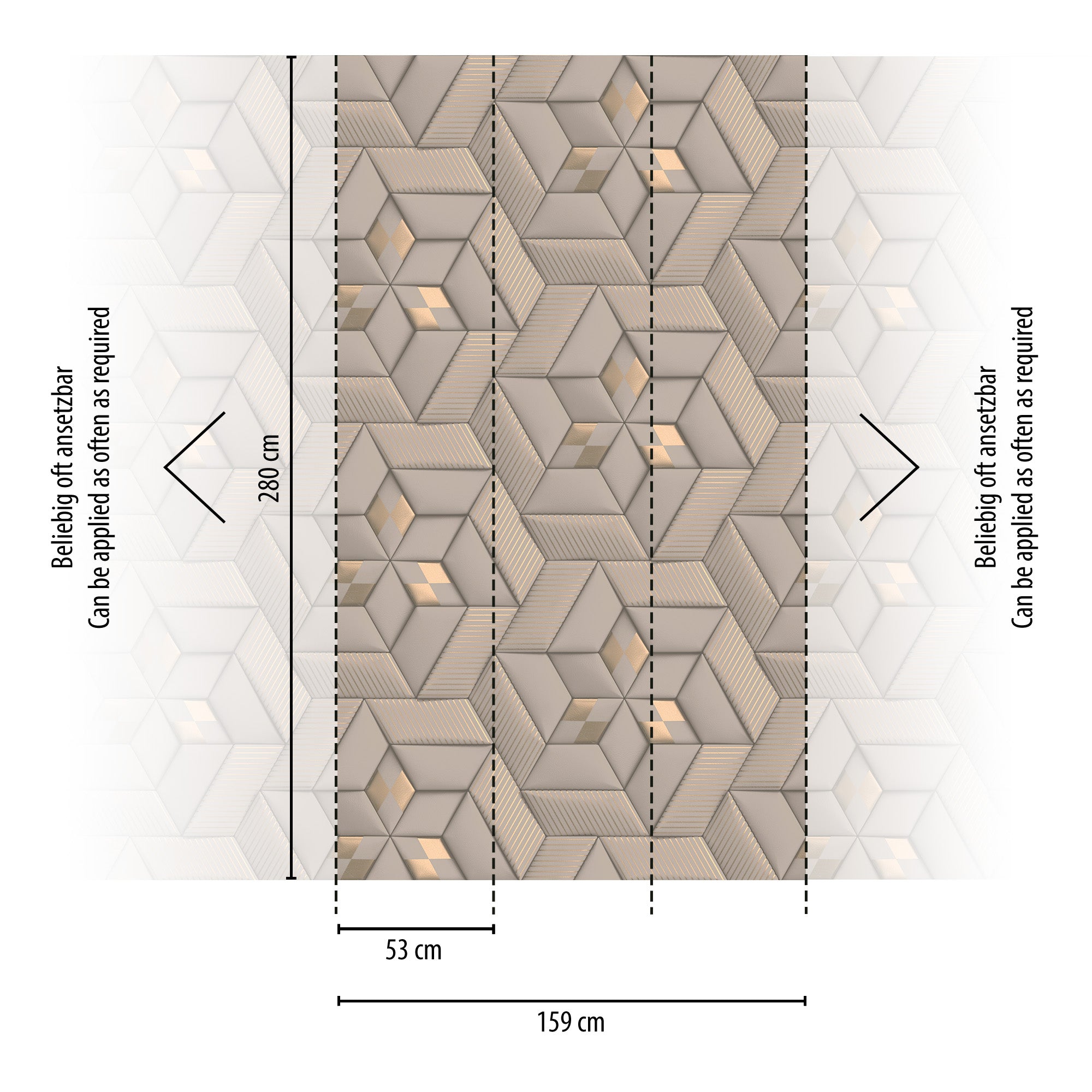 Hochwertige  Tapete aus der Kollektion Metropolitan Stories Travel Styles in Grau