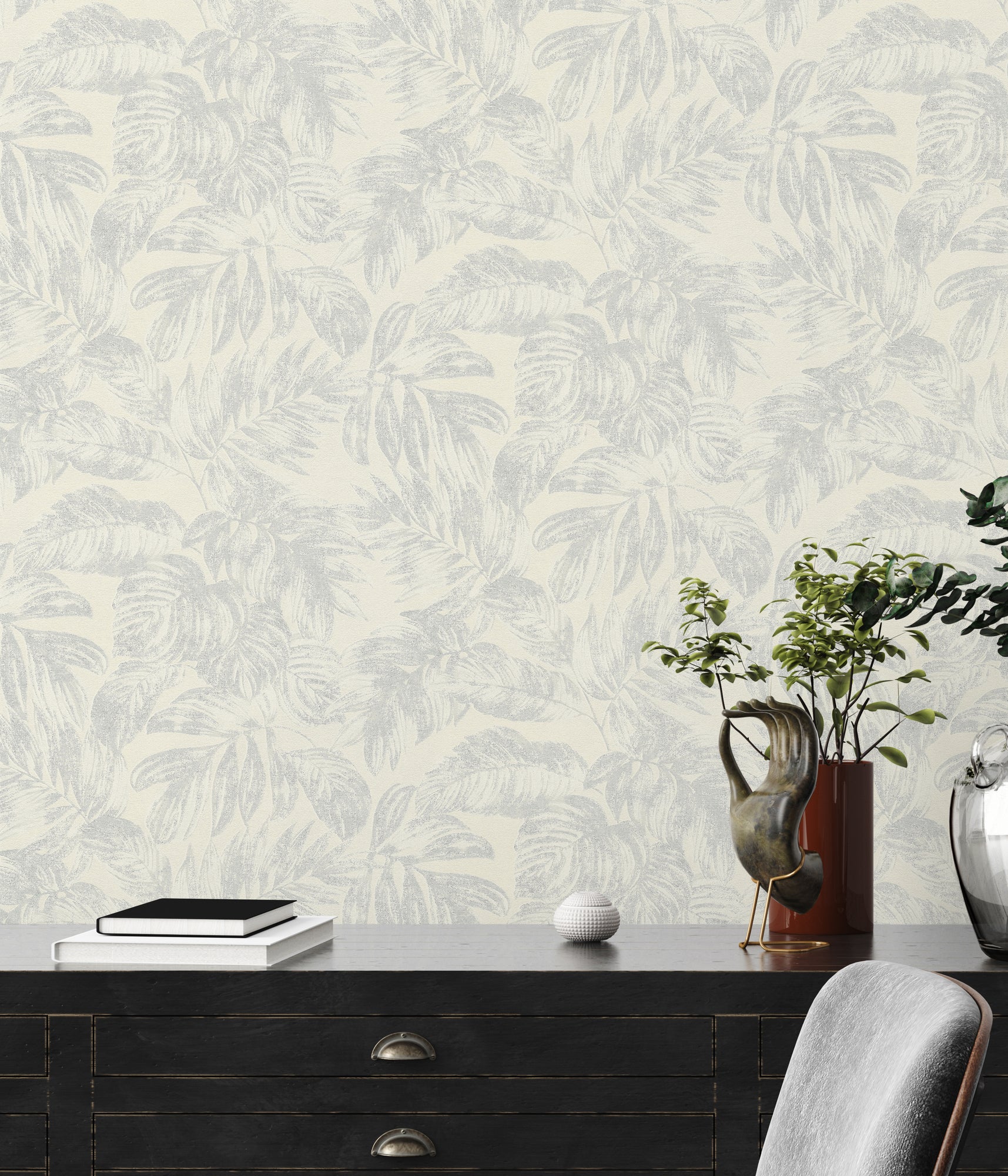 High-quality wallpaper from the Casual Living collection in white 