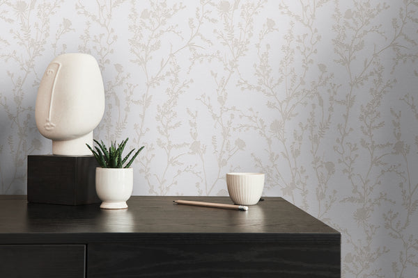 Papel pintado de alta calidad de la colección Casual Living en color gris. 