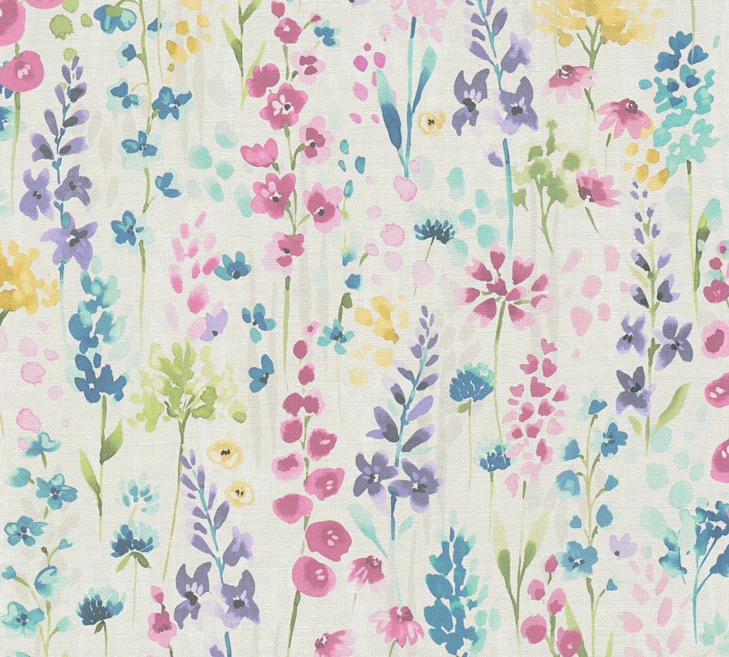 Hochwertige Tapete aus der Kollektion aquarell Dreams in Weiß