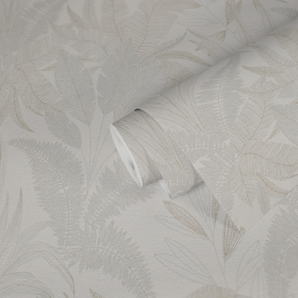 Hochwertige Vliestapete Creme Floral