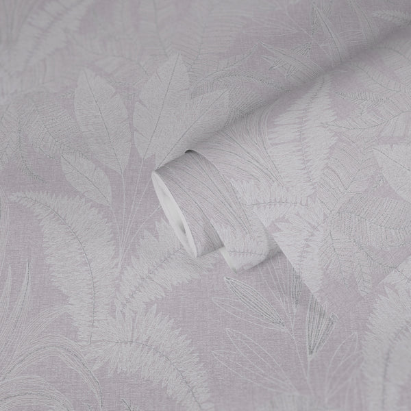 Hochwertige Vliestapete Violett Floral