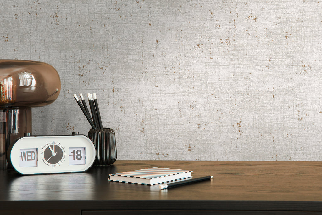 High-Quality Non-Woven Wallpaper Grey Texture