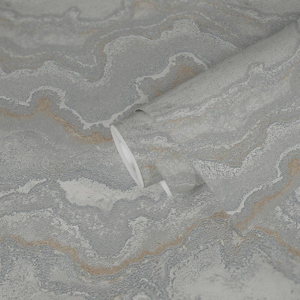 Papel pintado de alta calidad de la colección Stories of Life en color gris. 