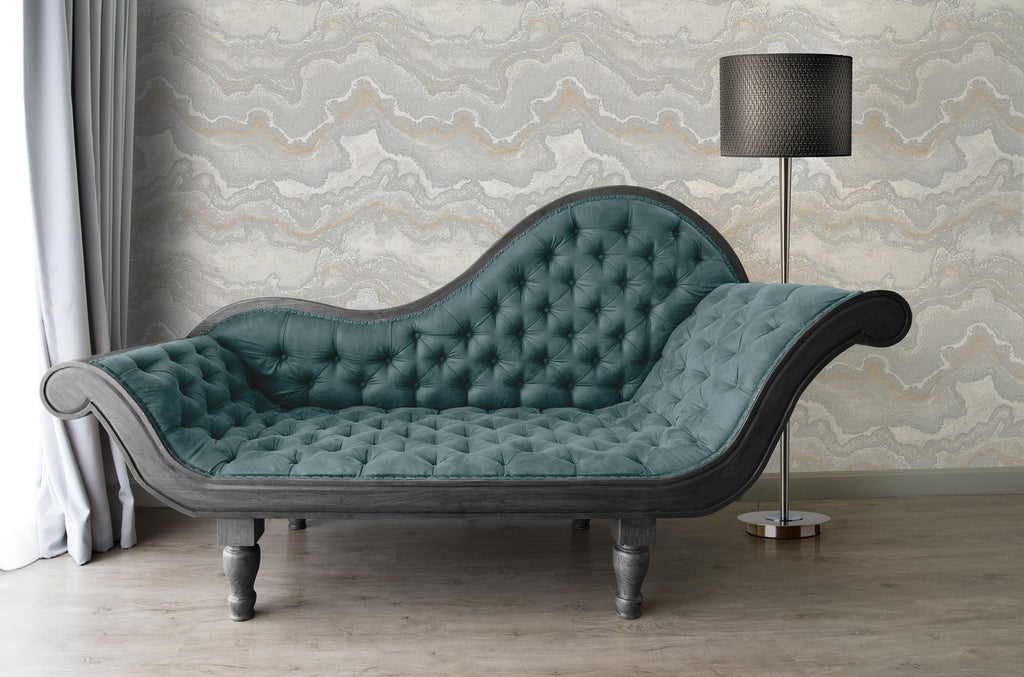 Papel pintado de alta calidad de la colección Stories of Life en color gris. 