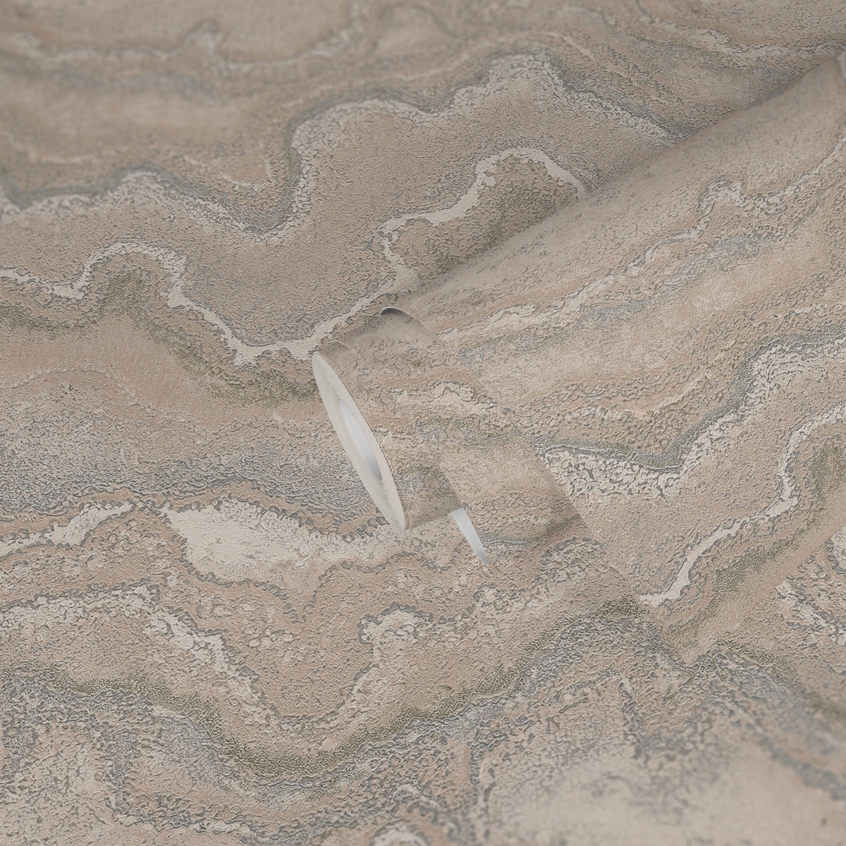 Hochwertige Vliestapete Beige Marmor