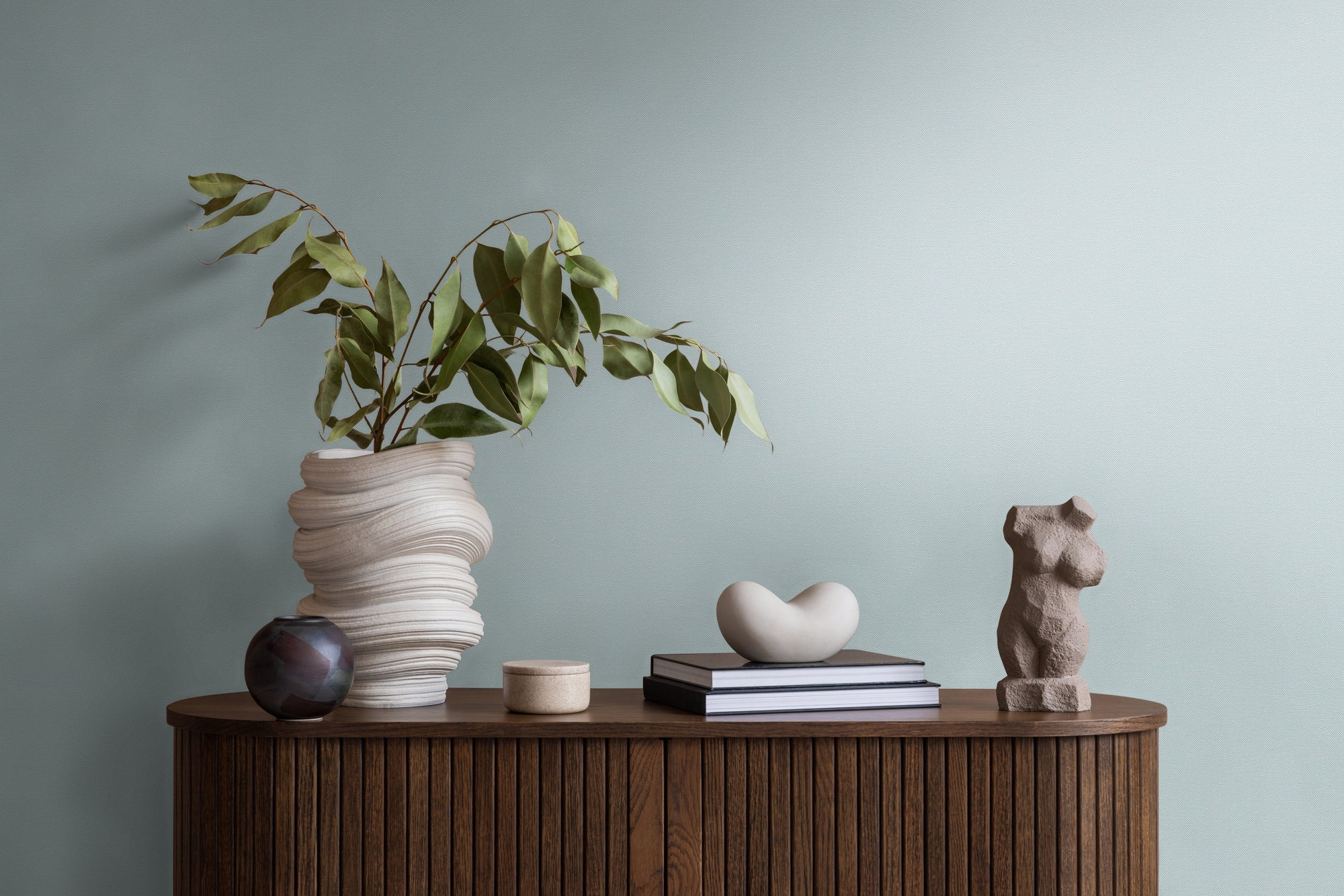 Hochwertige Tapete aus der Kollektion Pure Elegance in Hellblau