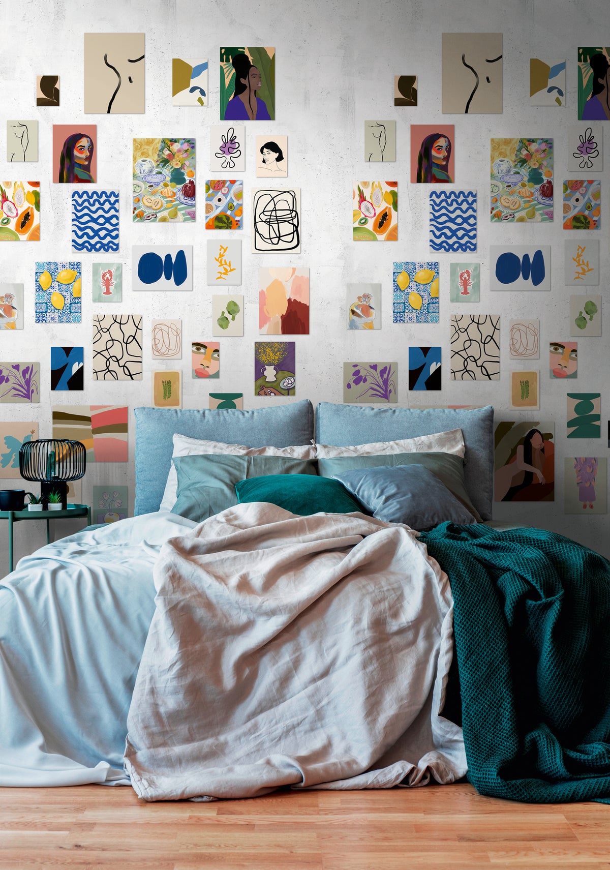 High-quality Photo Wallpaper Colorful Retro-vintage