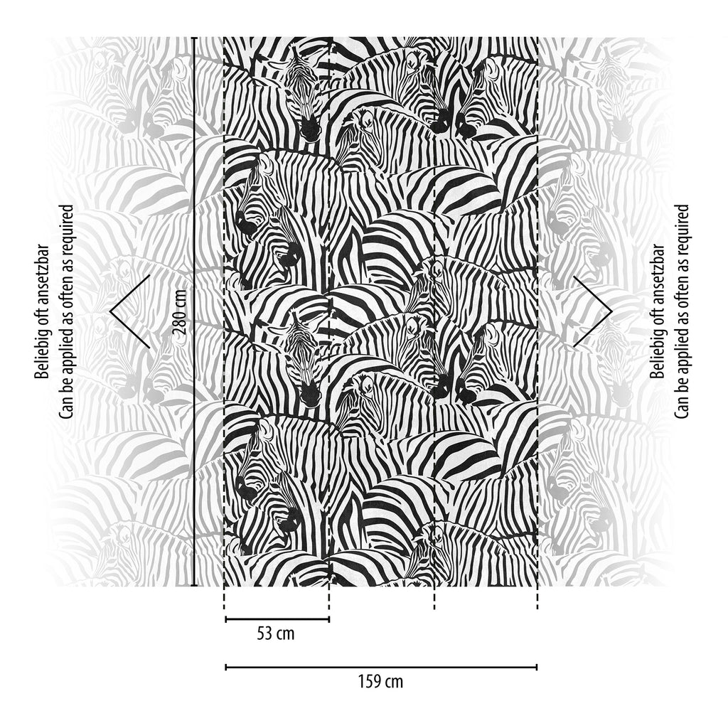 Hochwertige  Tapete aus der Kollektion THE WALL III in Schwarz