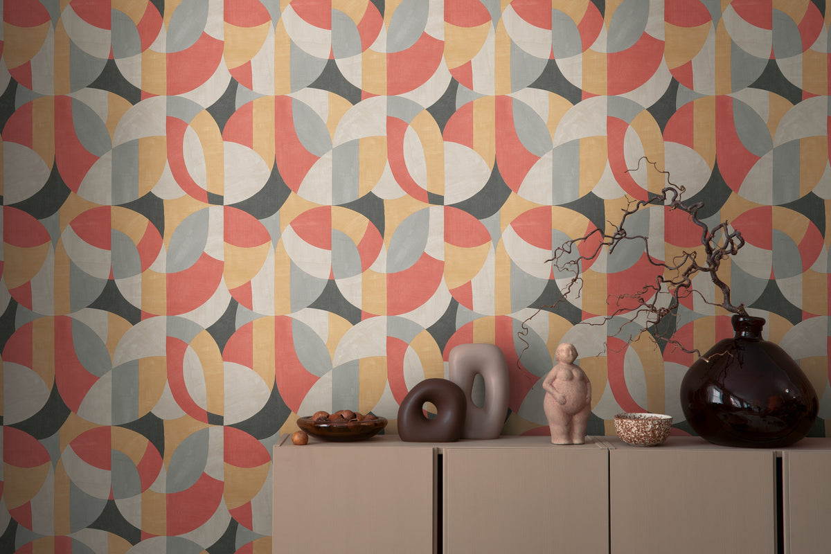 Papel pintado de alta calidad de la colección French Affair en color gris. 