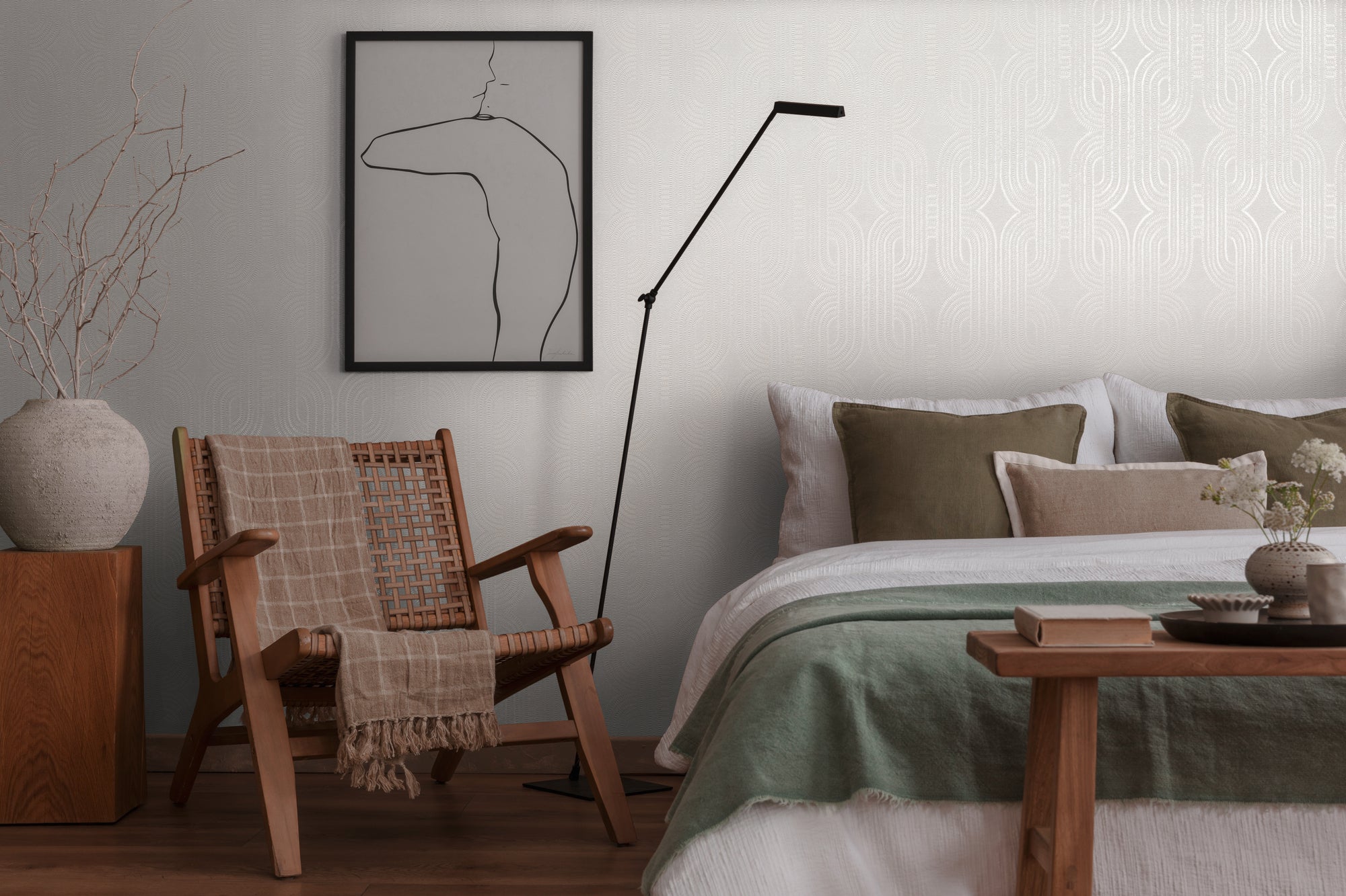 Hochwertige Tapete aus der Kollektion French Affair   in Weiß