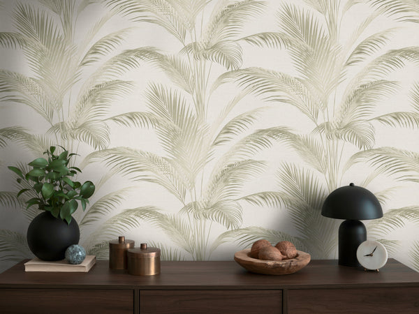 Papel pintado de alta calidad de la colección Michalsky 6 en color crema. 