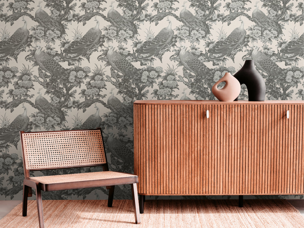 Hochwertige  Tapete aus der Kollektion Michalsky 6 in Grau