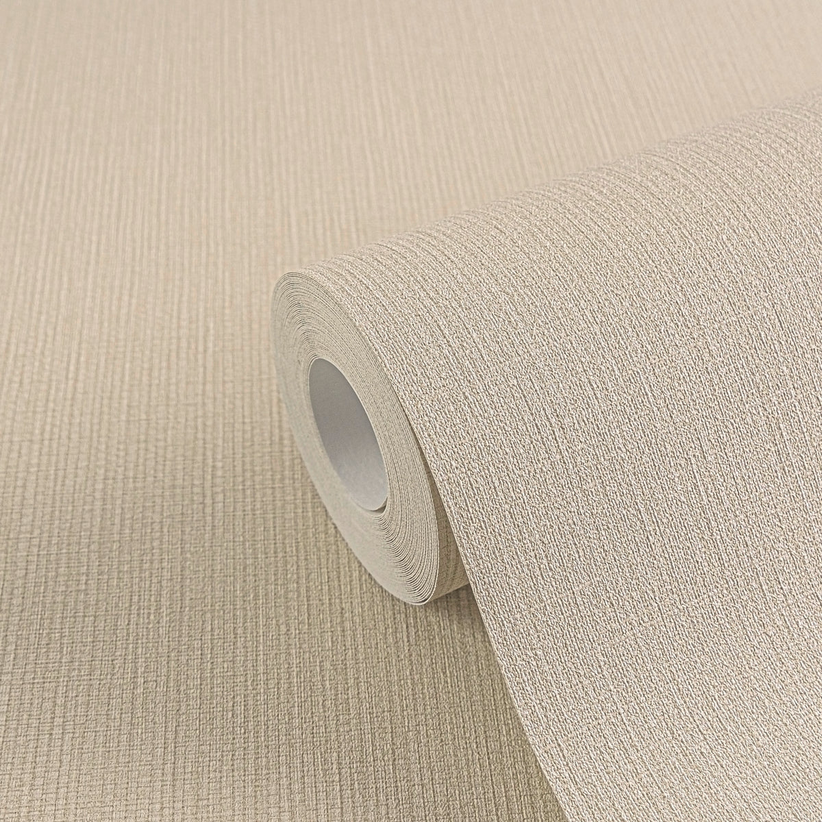 Hochwertige Vliestapete Beige Unitapete