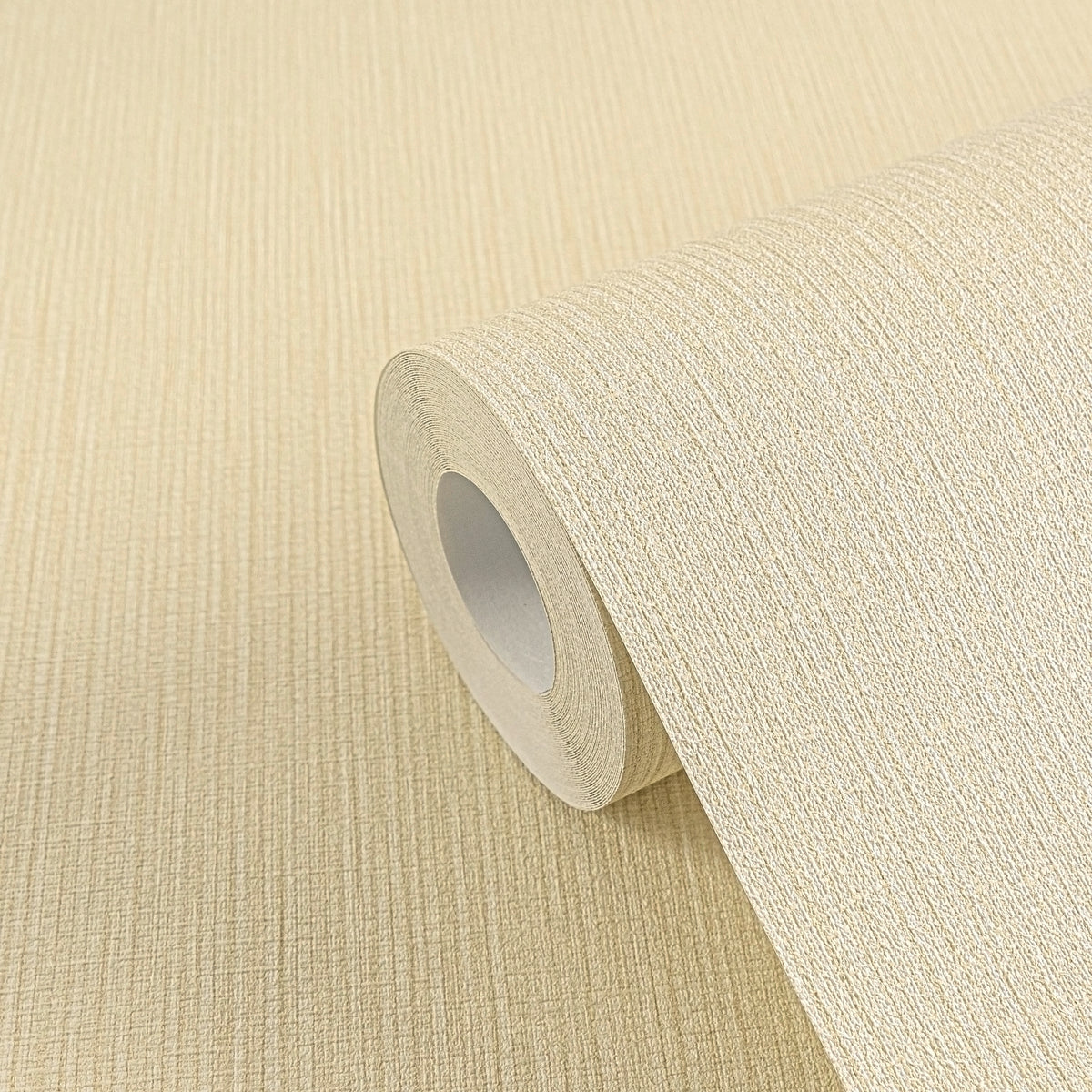 Hochwertige Vliestapete Beige Unitapete