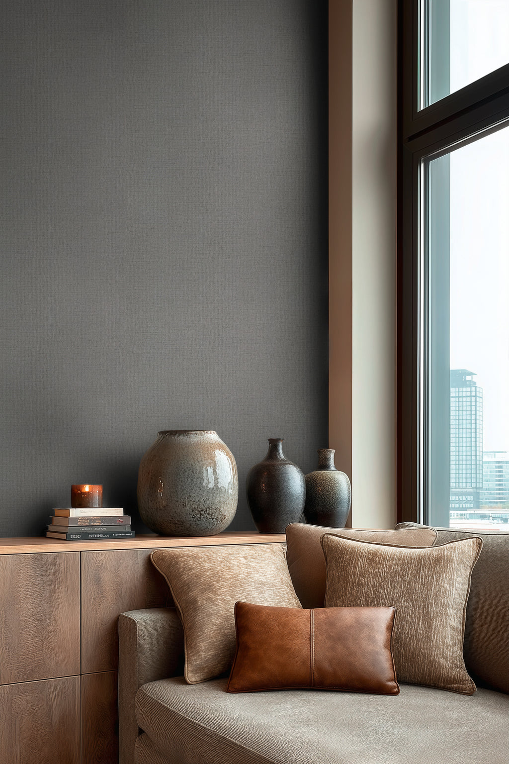 Hochwertige  Tapete aus der Kollektion Michalsky 6 in Grau