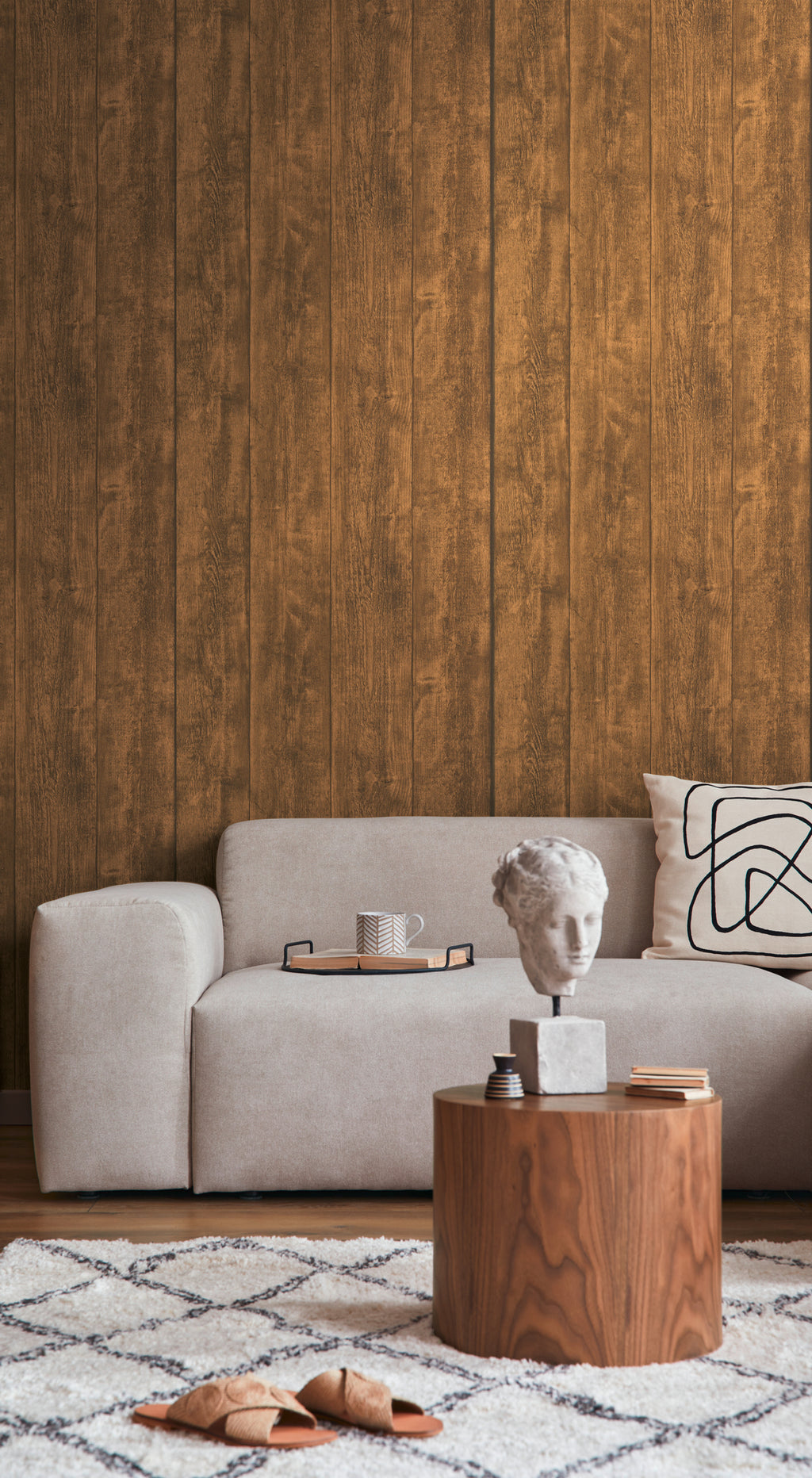 Hochwertige Tapete aus der Kollektion Elements II in Braun