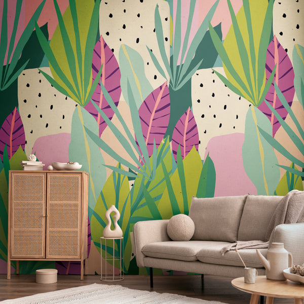 Premium Photo Wallpaper Green Floral